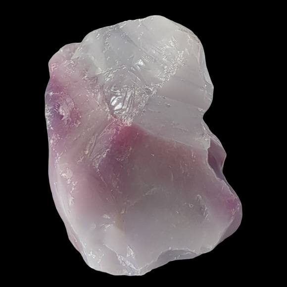 Amethyst Purple Layer Art Glass Cullet Glowing Swirled Manganese Glass #4GL96 - Picture 5 of 6